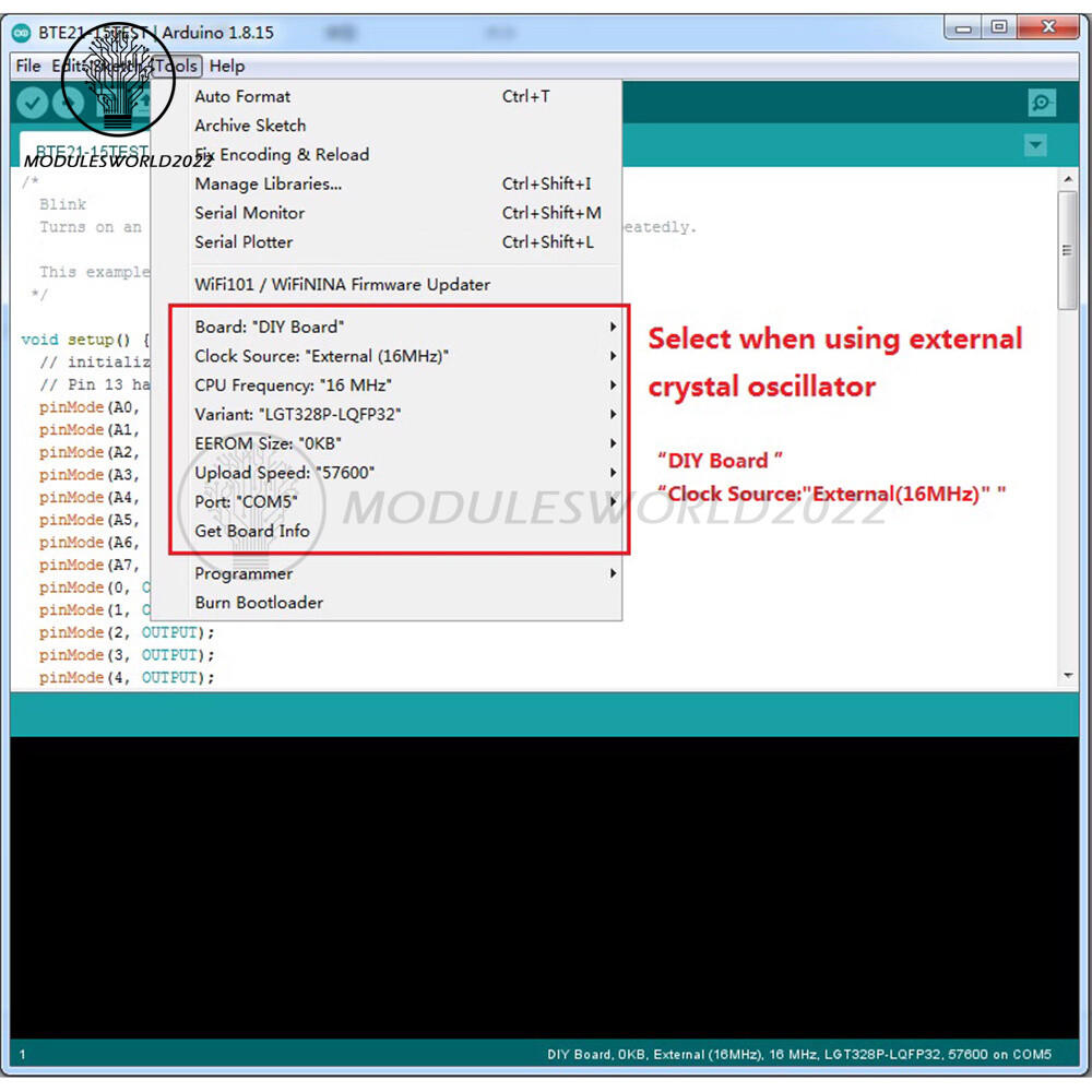 10PCS LGT8F328P LQFP32 MiniEVB Development Board Replace ATMEGA328 Nano V3.0