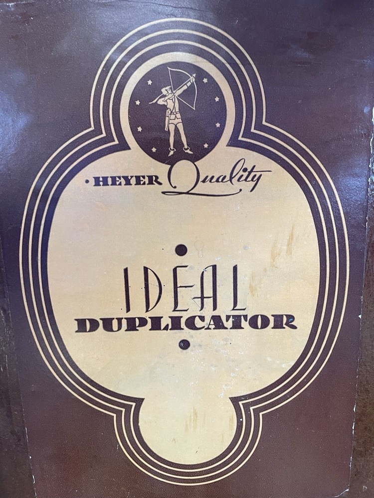 Antique Heyer Quality Duplicator