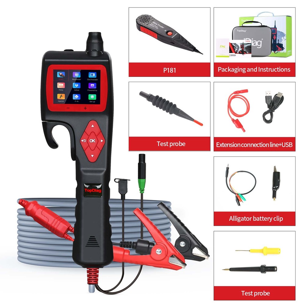 TOPDIAG P200/P200 Pro SMART Electrical Circuit Analyzer System Probe Tester tool