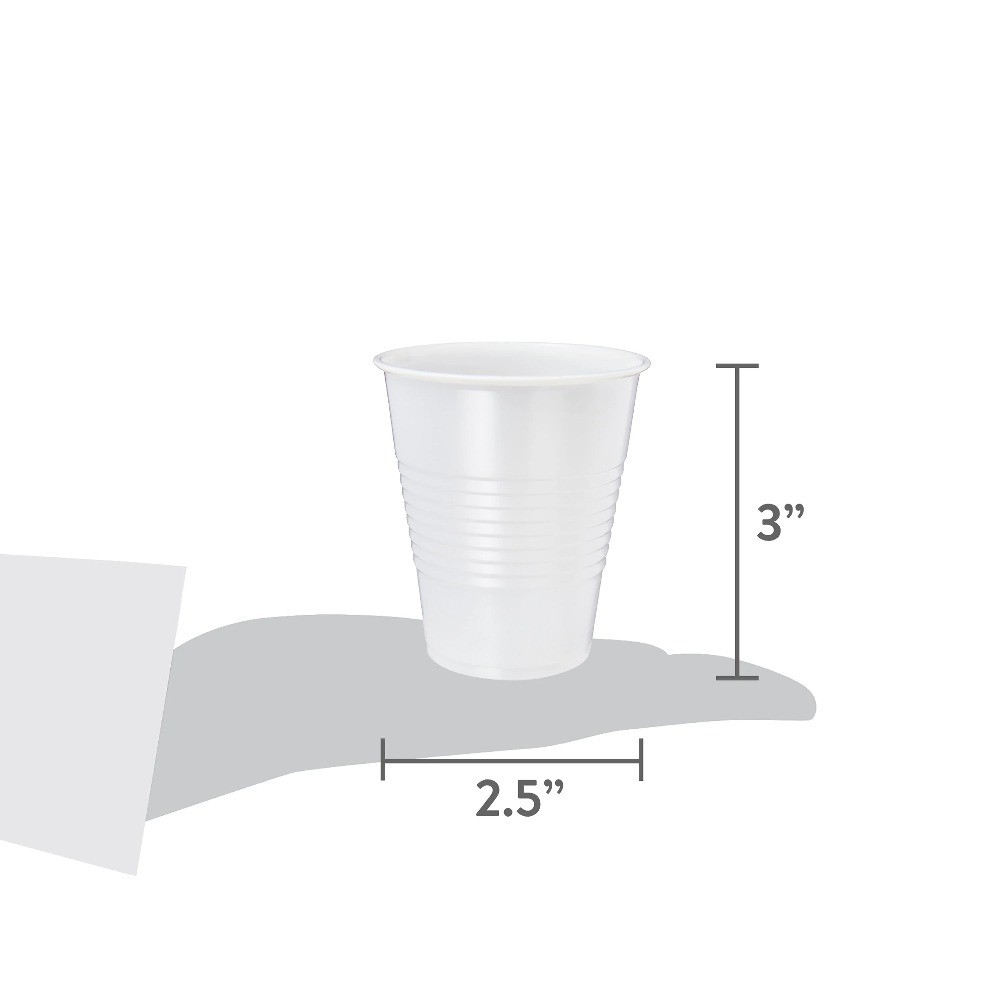 Disposable Plastic Cups Clear 5 Ounce All Purpose 100 Pack