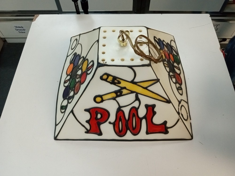 OLD Vintage Pool Table Light LOOK BILLIARDS