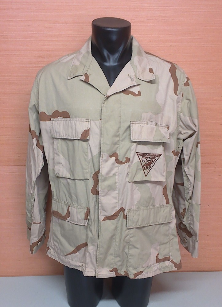 USGI Maritime Expeditionary Security Force Desert Camo Jacket Coat Large Regular