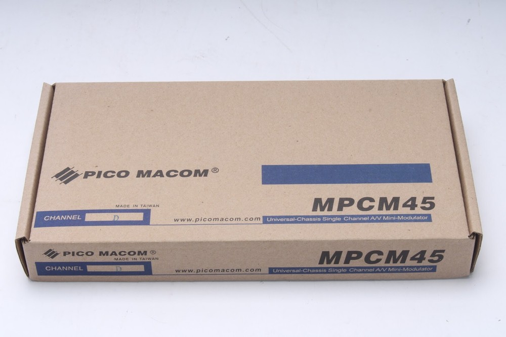 Pico Macom MPCM45-D Universal Chassis Single A/V Mini-Modulator Channel D - NEW