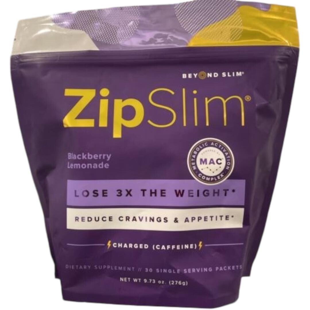 Beyond Slim Zip Slim (Lose 3X) Charged Blackberry Lemonade New & Free Shipping