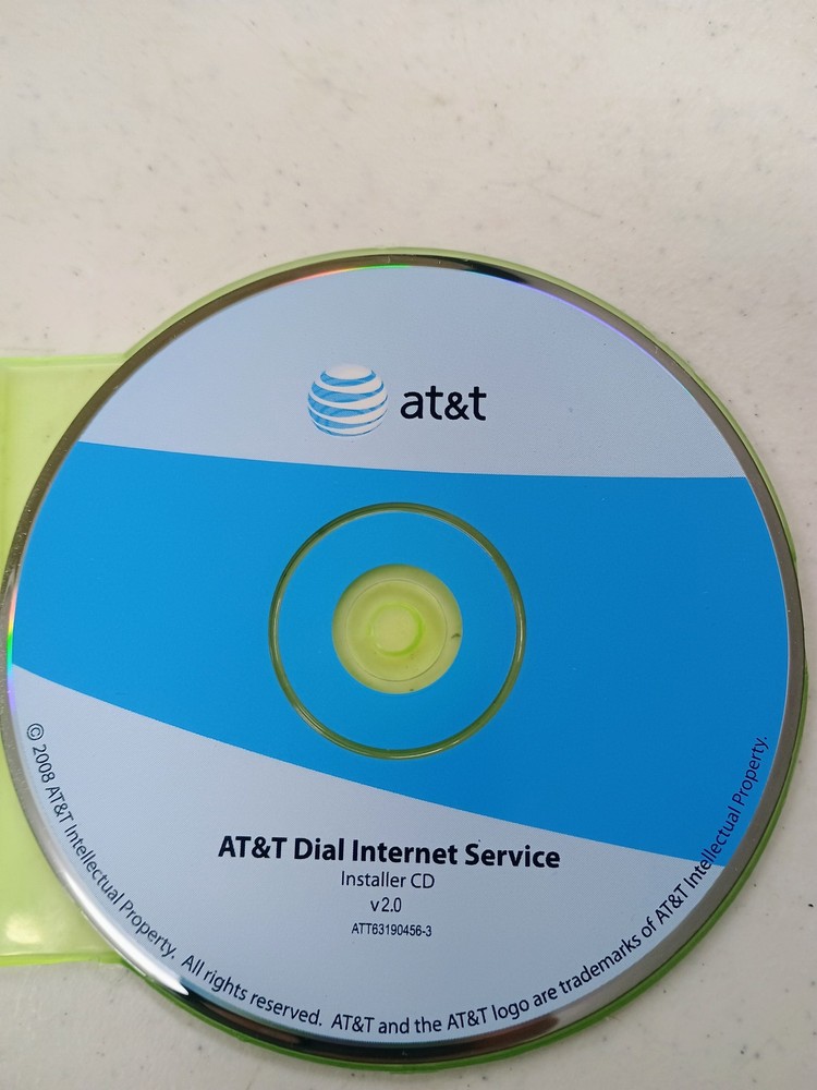 AT&T Dial Internet Service Installer CD v2.0 Software ATT83190456-3