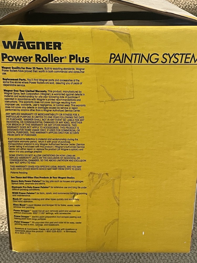 Wagner Power Roller Plus Home Interior Painting System 0271000 Untested
