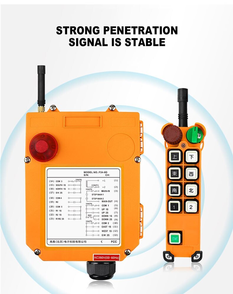 F21-E1B Crane Electric Hoist Remote Control Industrial Wireless Remote Control