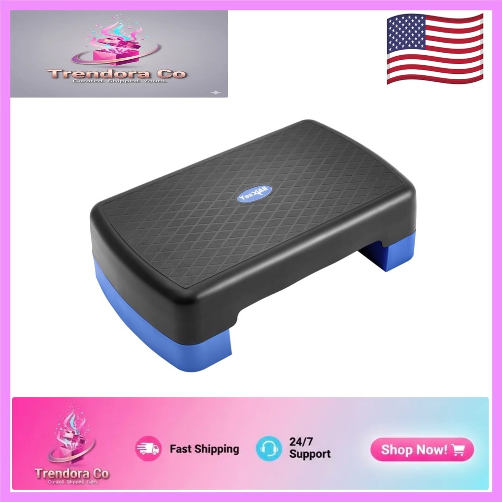 Lightweight 18.9" Adjustable Exercise Step Platform - Perfect for Small Spaces