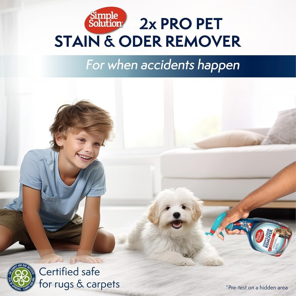 Multi-Surface Enzyme Pet Odor Remover - 64 oz (2-Pack), Unscented Power Clean