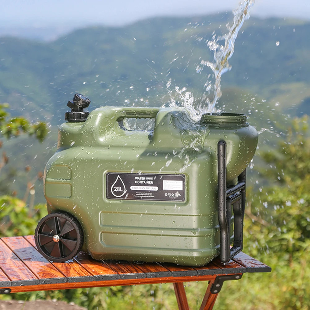 7 Gallon Water Jug,Camping Water Container, Portable Water Dispenser BPA Free US