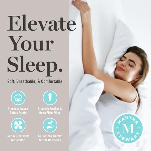 White Goose Size Feathers Down Fiber Comforter, Ultra King White/Extra Warmth