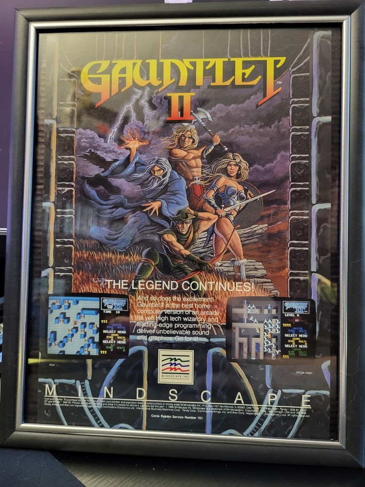 Commodore 64 Gauntlet 2 Advertisement
