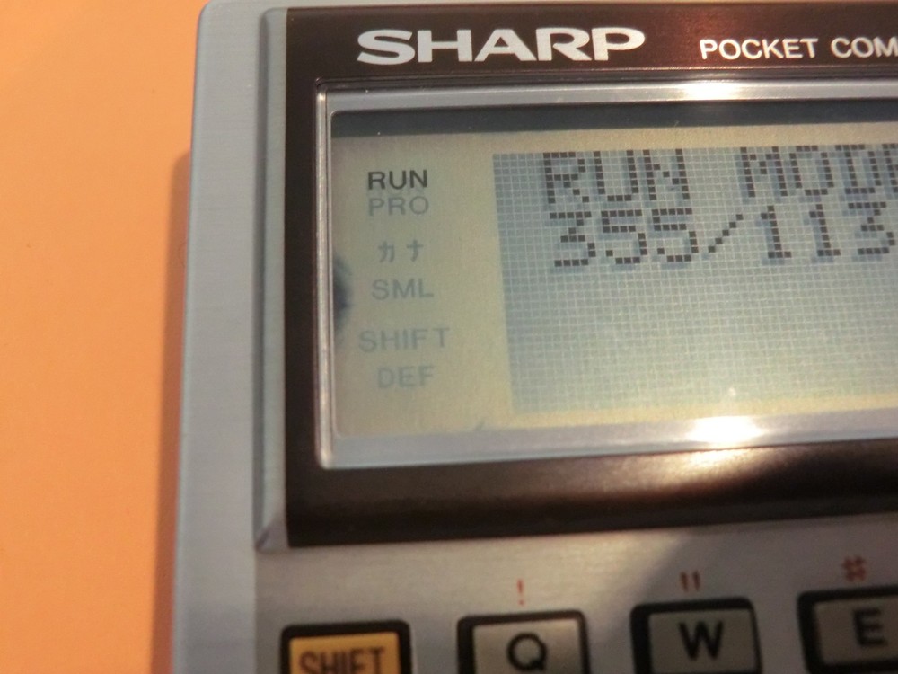 VINTAGE Sharp PC-1350 BASIC Pocket Computer w/8K RAM Card