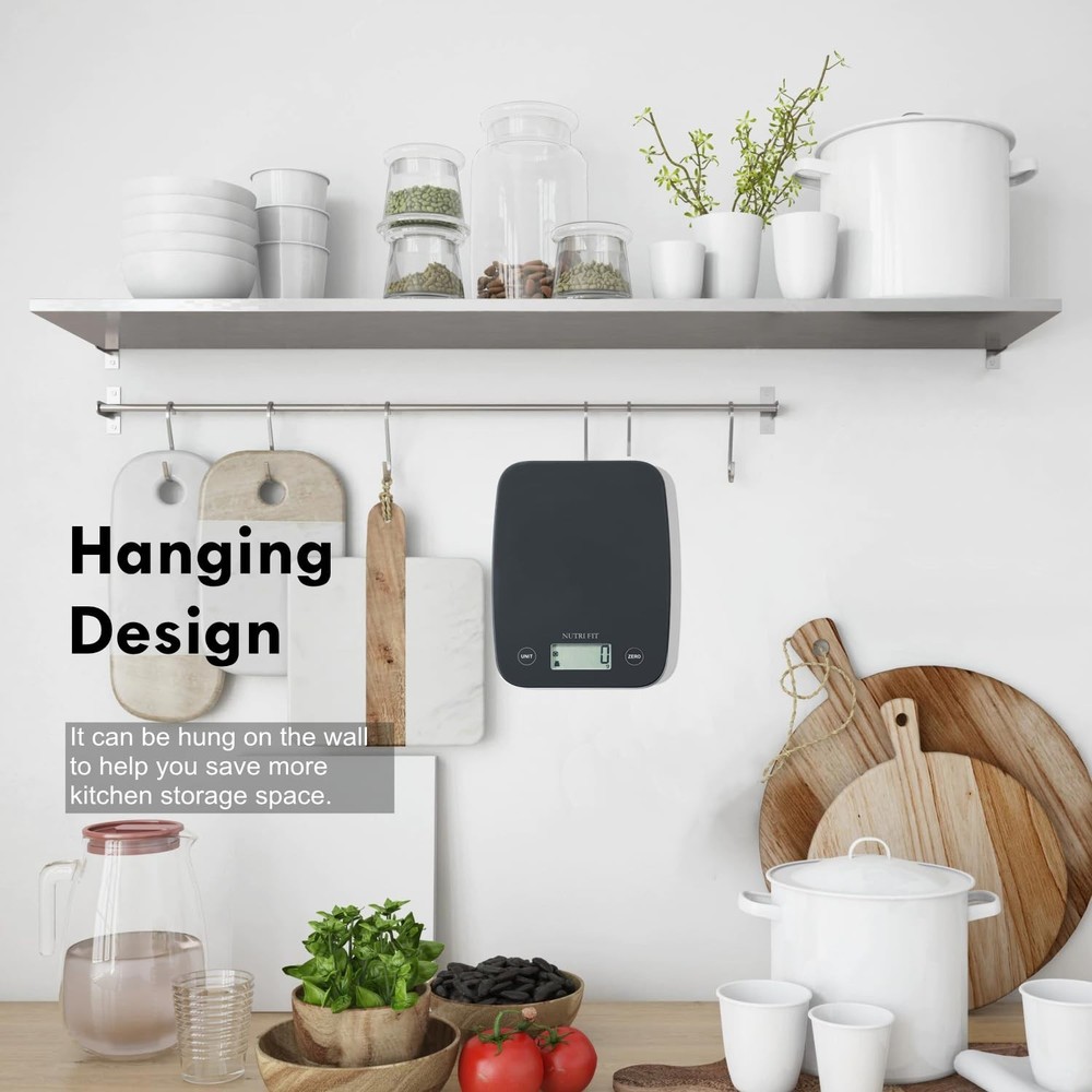 Precision Digital Kitchen Scale - 11lb Capacity, Tare Function & LCD Display