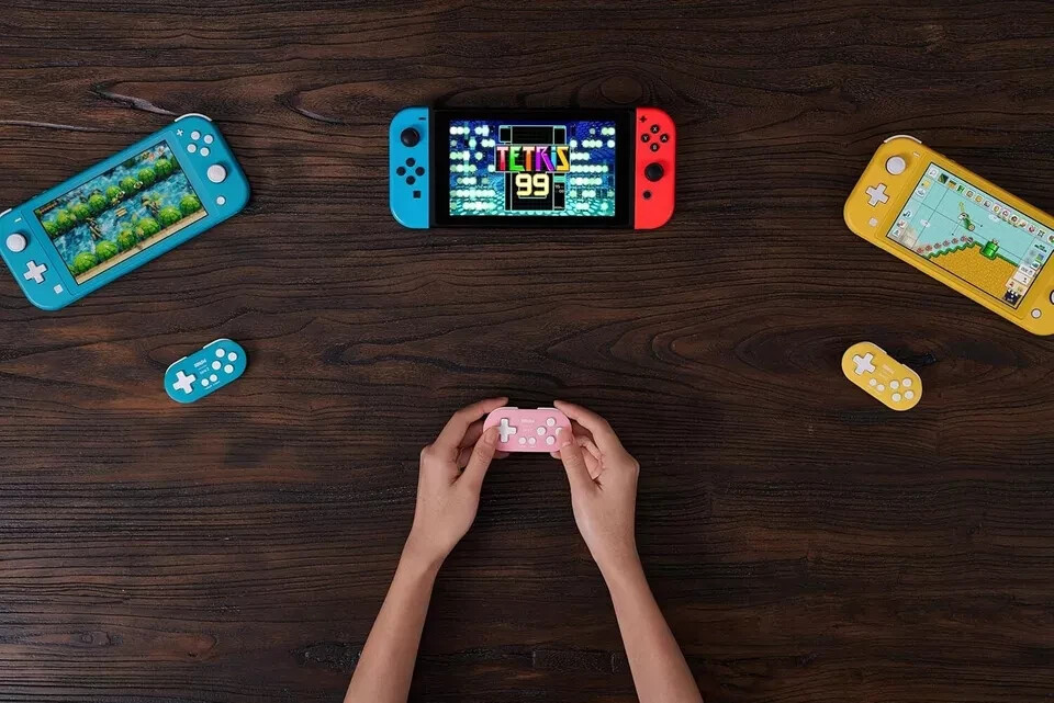 8BitDo Zero 2 Bluetooth Gamepad for Switch, PC, and Android (Pink)