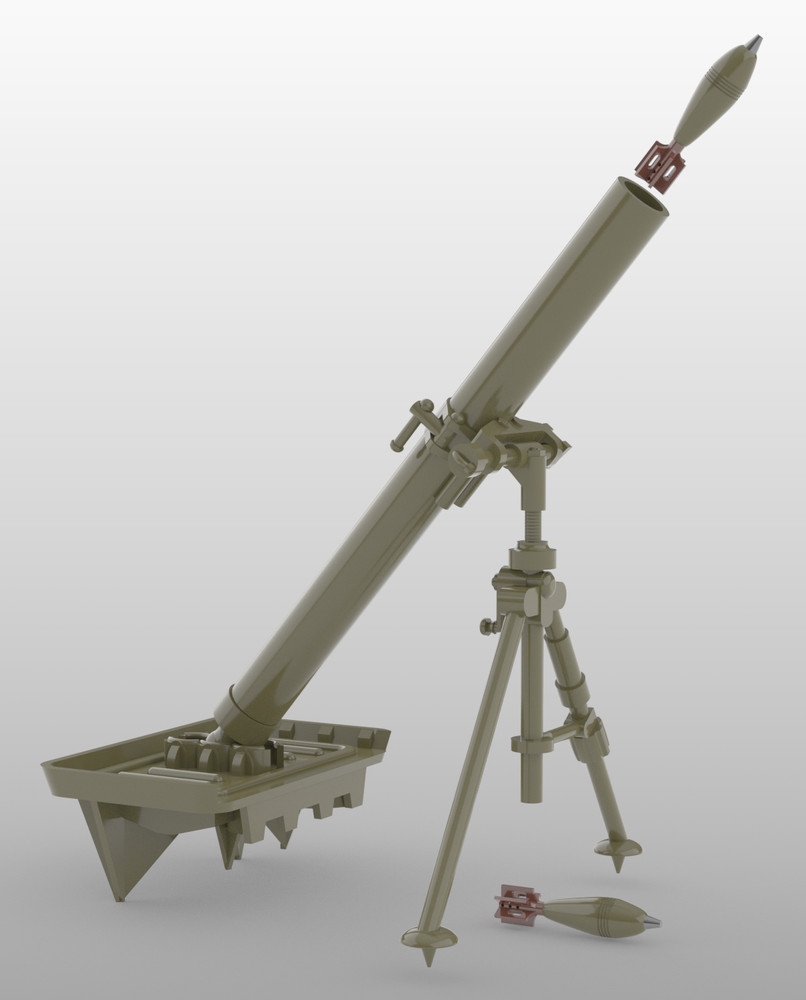 1/18 Scale Battleground US M1 81mm Mortar