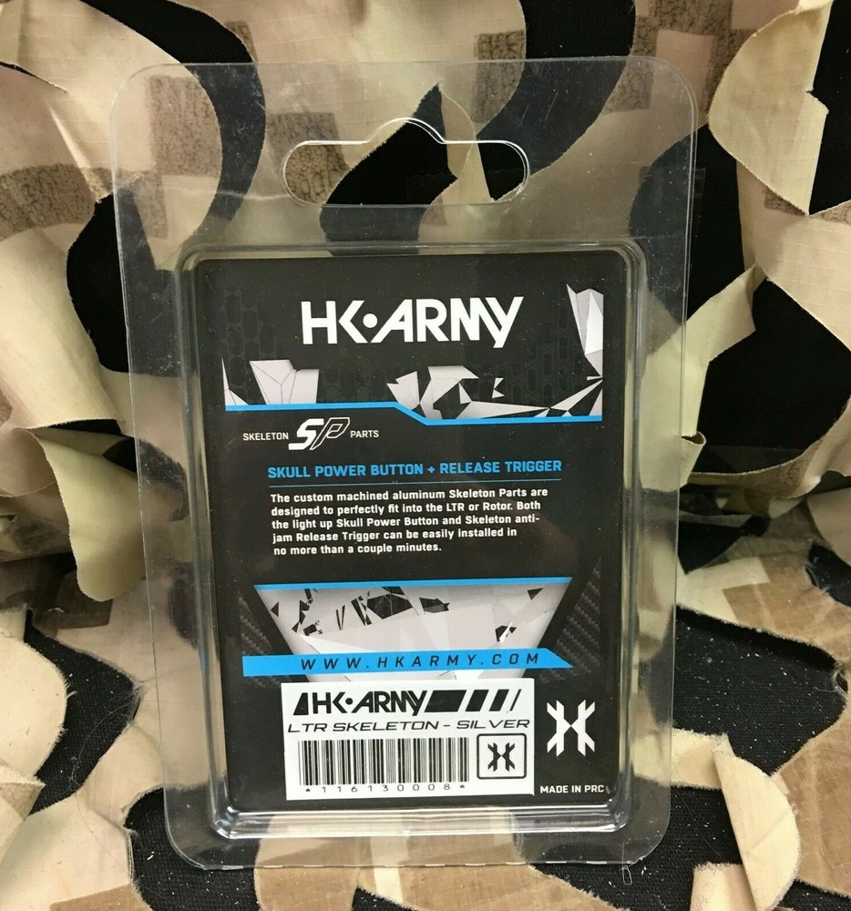 NEW HK Army Rotor/LTR Skeleton Power Button & Release Trigger Kit - Silver