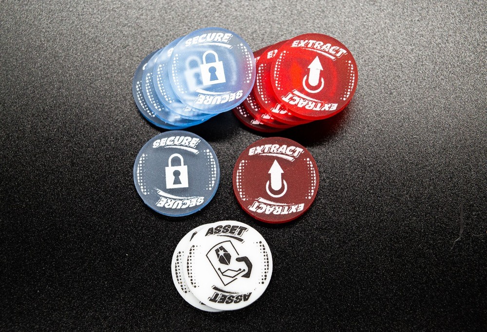 Marvel Crisis Protocol Premium Objective Acrylic Token Set - MCP - Asset