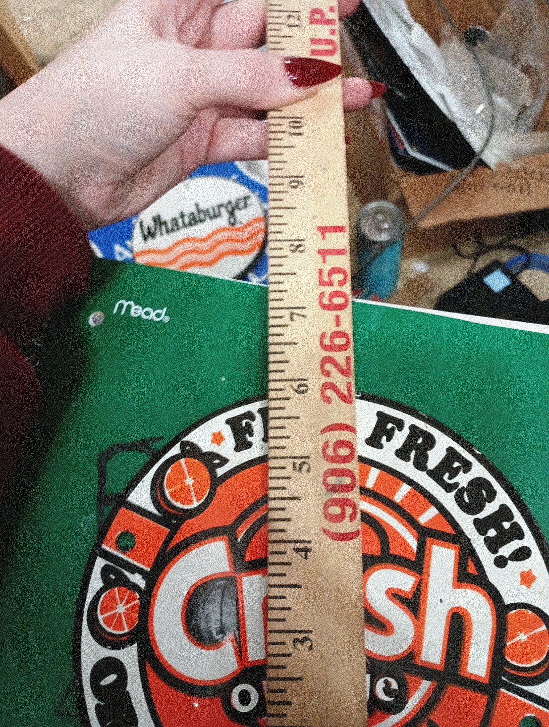 Round Porcelain Feel Fresh! Orange Crush Sign