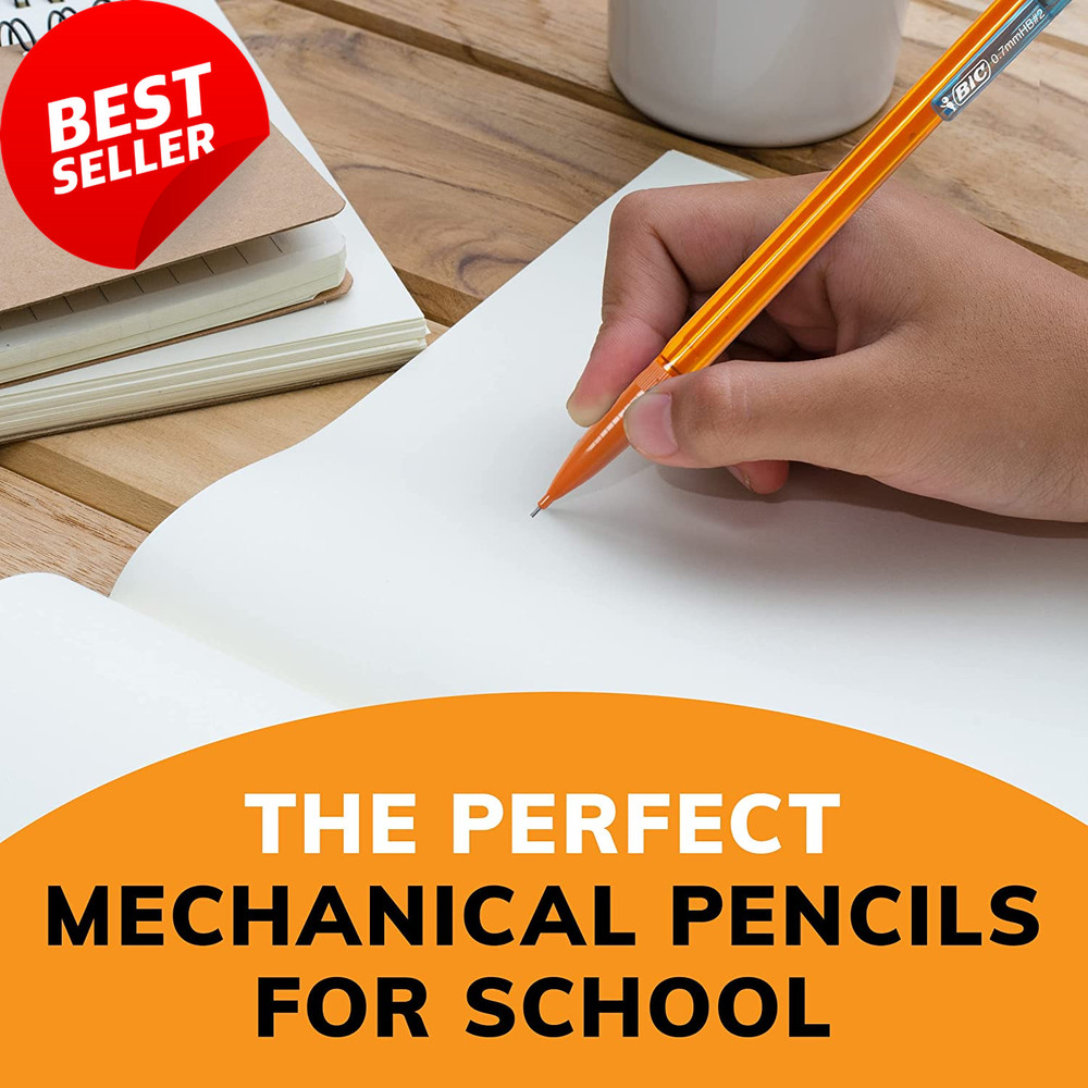 40 Ct Mechanical Pencils 0.7mm Medium Refillable Retractable Smooth