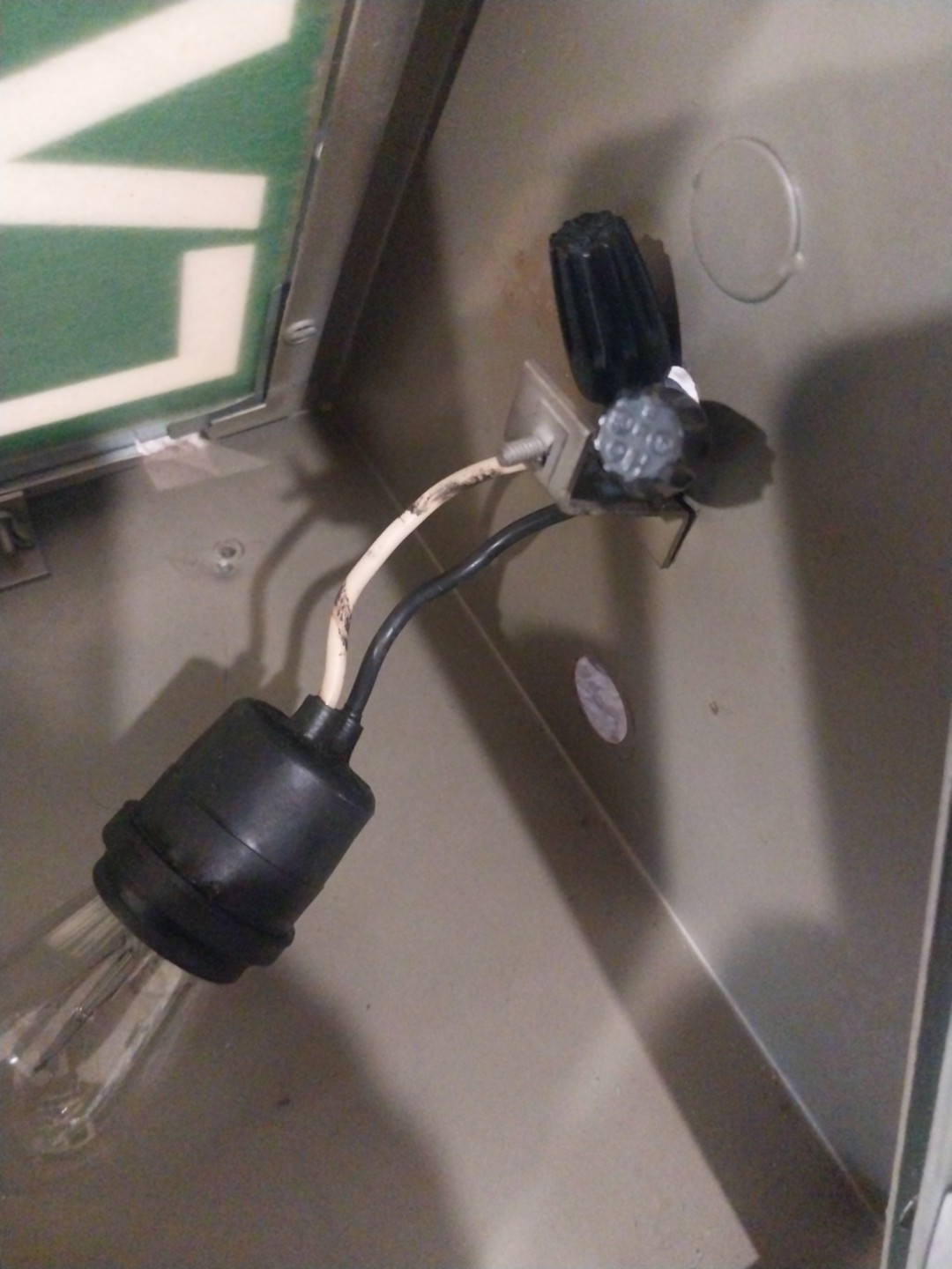 Vintage 1973 Courthouse in KY Wedge Double Sided Exit Sign