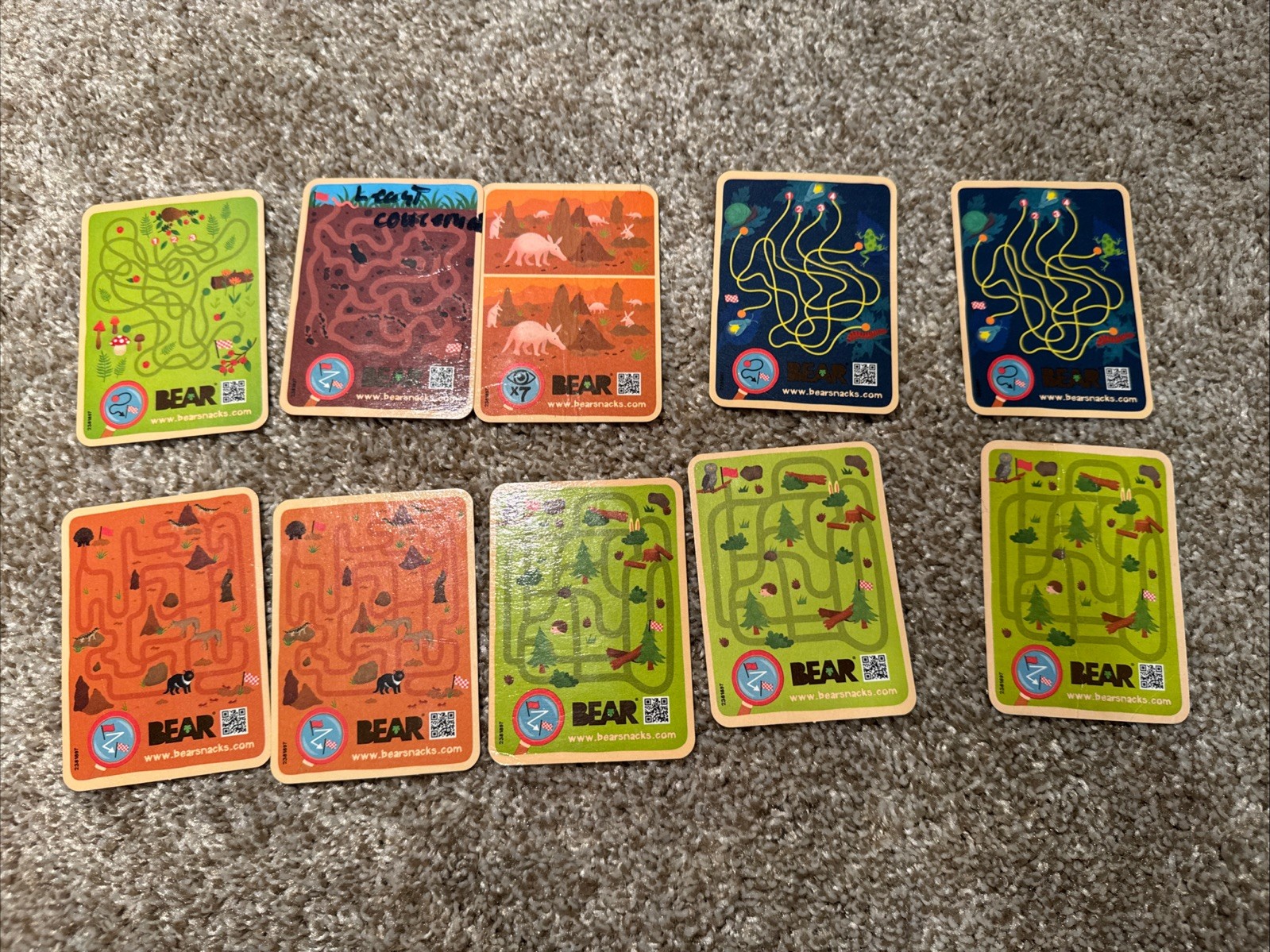 Bear Greatest Games And Fruit Snacks Trading Cards Lot Of 97