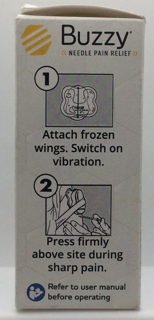 Buzzy Personal Vibrating Non-Invasive Cold Ice Pad Device Pain Relief, BRAND NEW