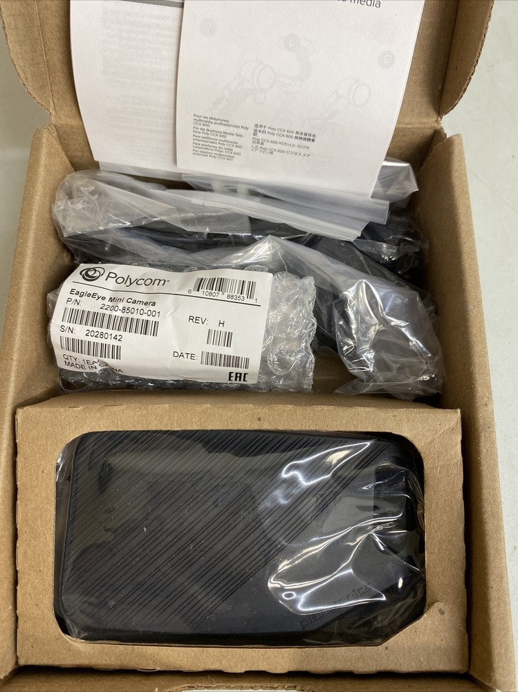 Poly Home Kit: EagleEye Mini Webcam and Voyager 5200 UC Bluetooth Headset