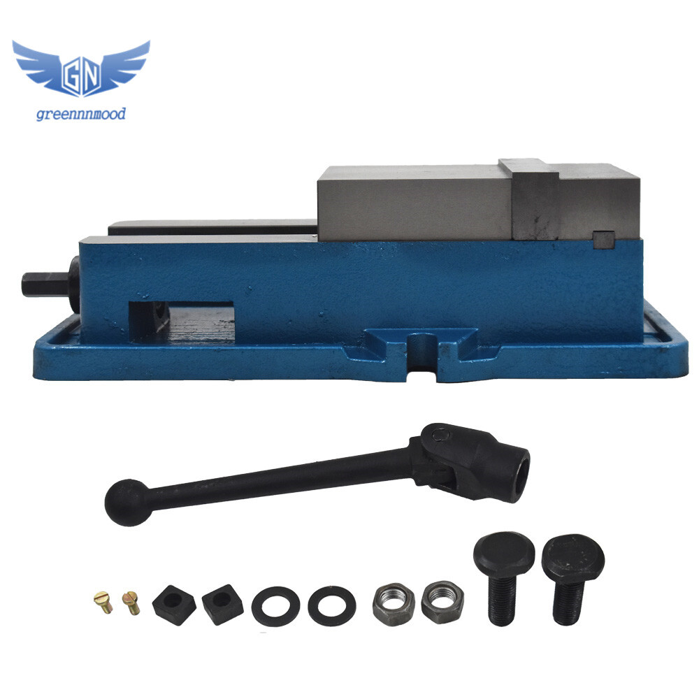 4" Lockdown CNC Milling Machine Vise Clamping Vice Precision Without Base