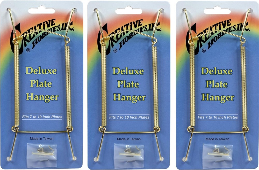 ® Deluxe Plate Display Hanrs, Spring Style - Assembled &