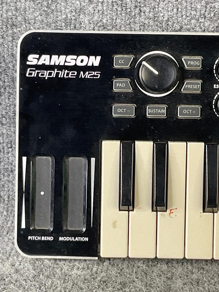 Samson Graphite M25 Mini USB MIDI Controller 25-Key Keyboard For PC/Mac