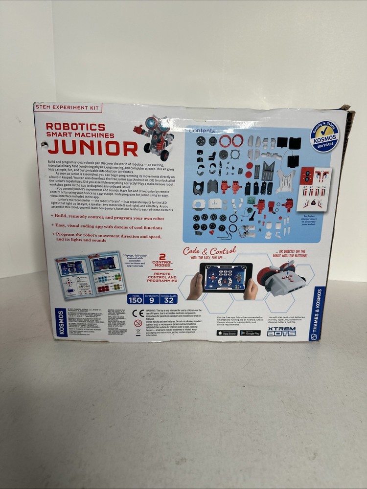 NIB Thames & Kosmos Robotics Smart Machines Junior STEM Open Box