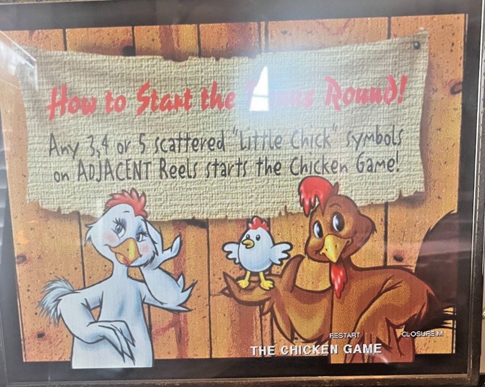 IGT CHICKEN GAM Software 5R 5 Pay Lines Multi-Denom