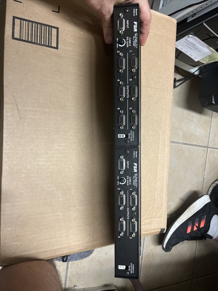 FSR Computer Distribution Amplifier - 4 Output & 6 Output mounted together