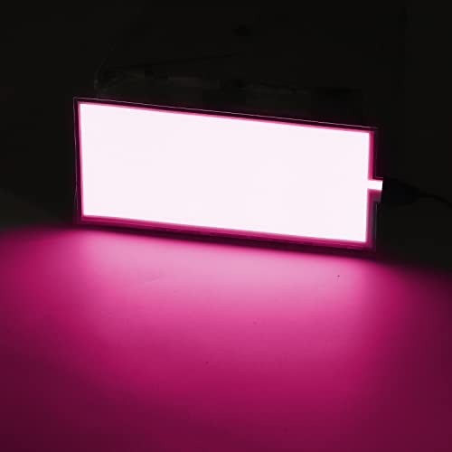 [3 Modes] 12X5CM Electroluminescent EL Panel Light,12V Flexible EL Panel Pink