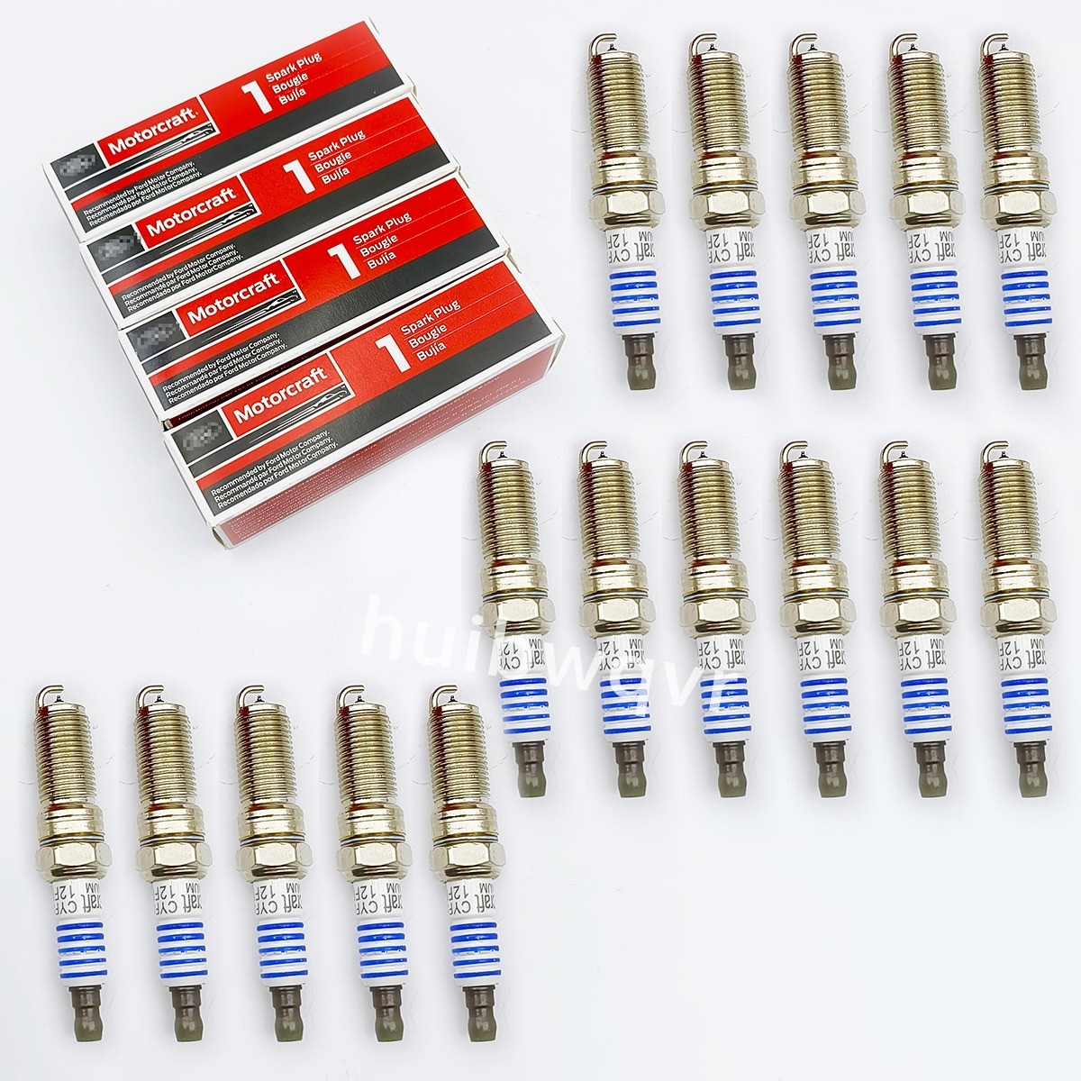 16PCS Platinum Spark Plugs FIts For Motorcraft SP526 CYFS12FP SP526X 6.2L