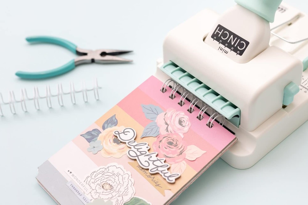 Mini Cinch Bundle Includes Book Binding Machine, 16 Wires, Wire Cutters, and ...