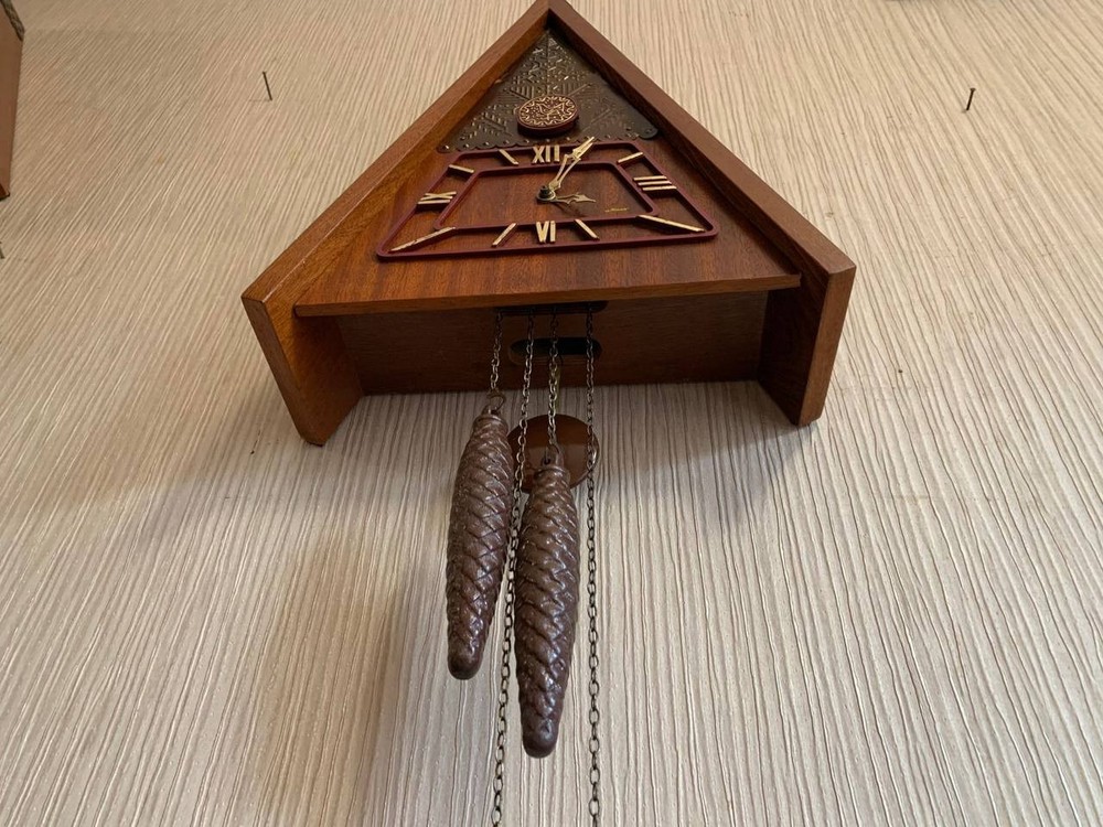 Soviet Vintage Cuckoo clock, USSR clock, Soviet working clock, Mechanical clock