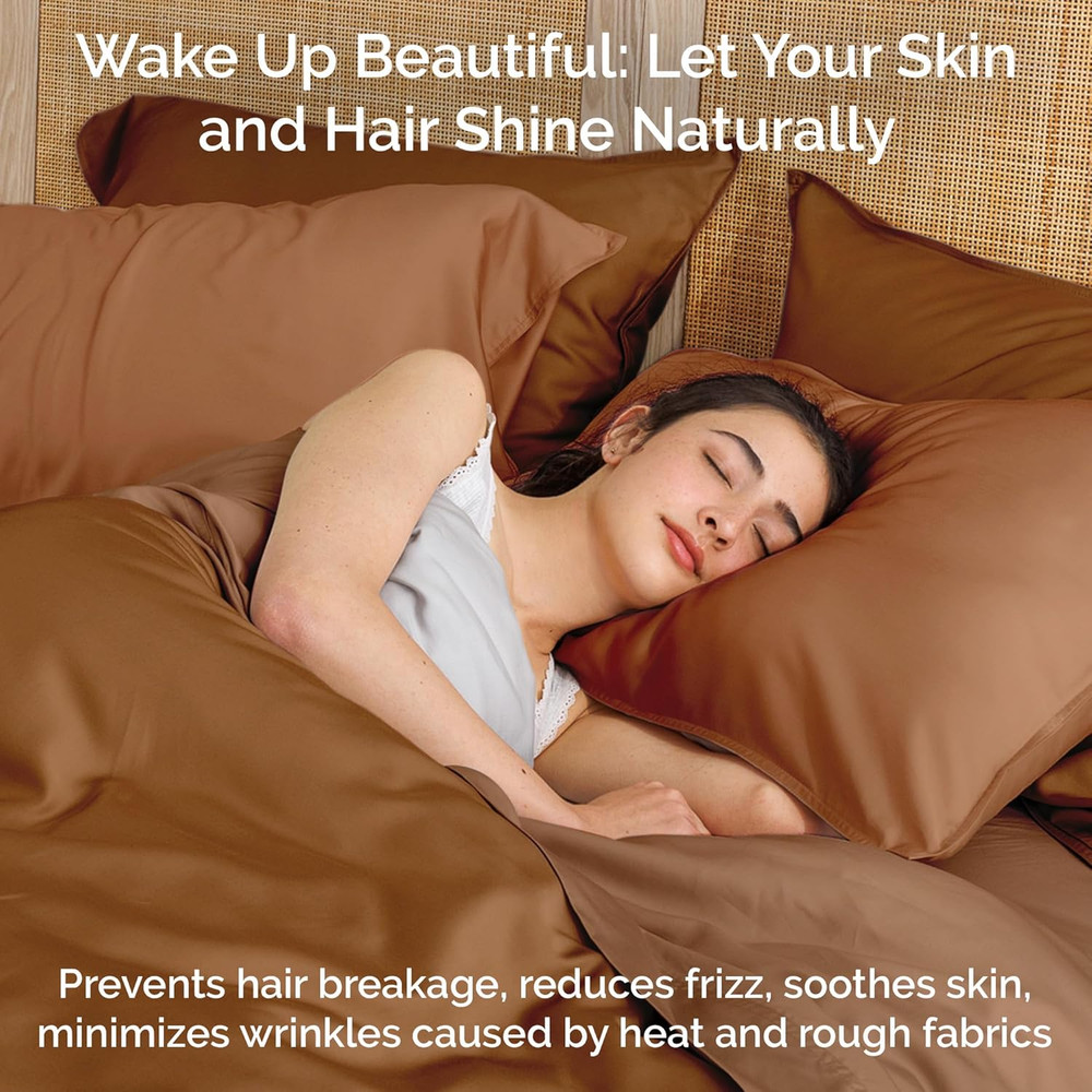 Cooling Bamboo Sheets Set with 2 Pillowcases - Soft & Hypoallergenic