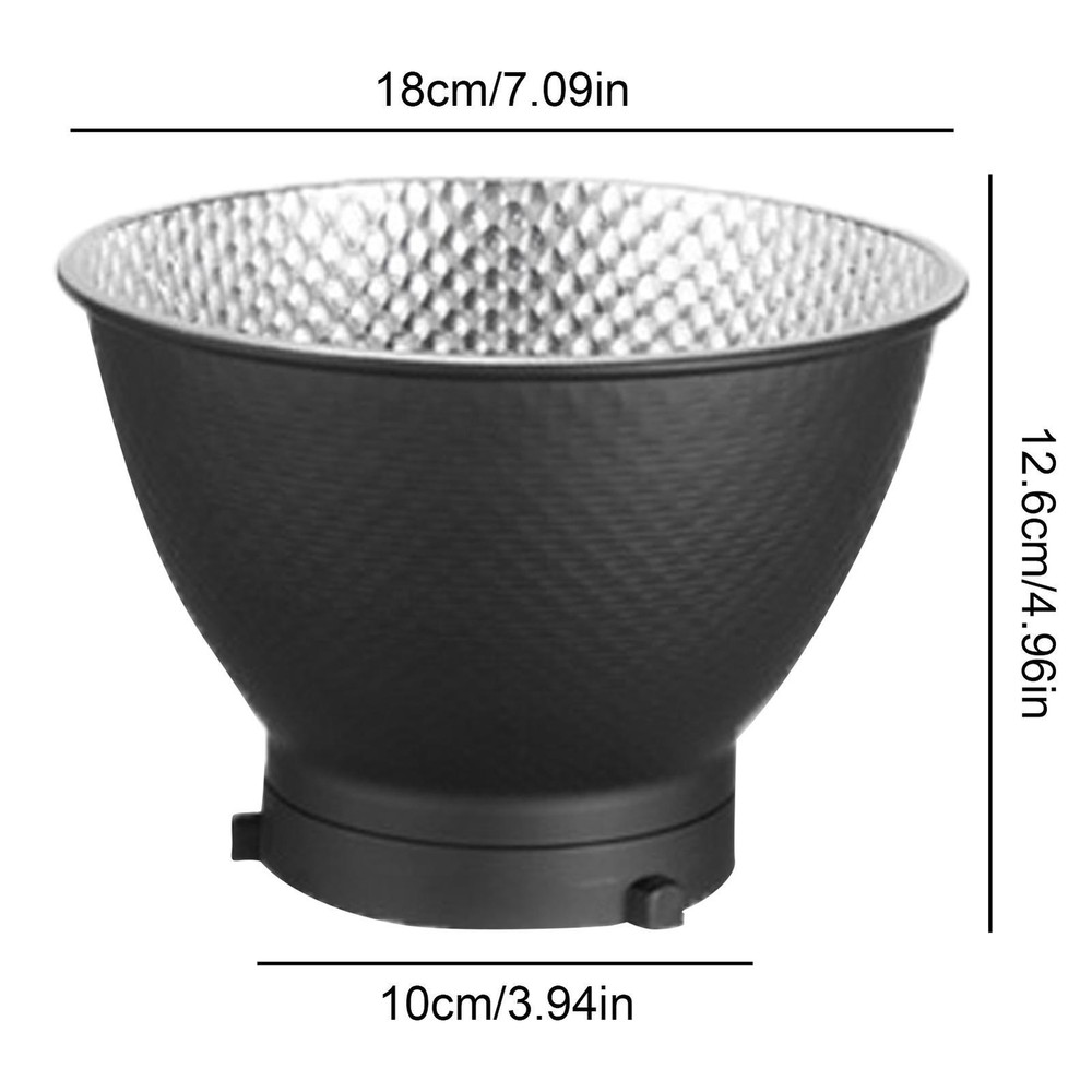18cm Metal Parabolic Softbox Quick Release Grid Parabolic Softbox