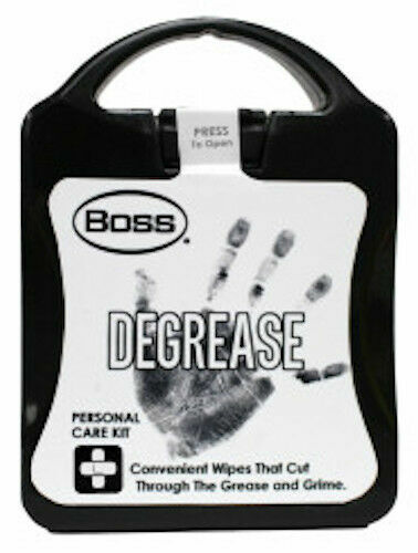 NEW Boss Degrease Personal Care Kit IN STURDY PLASTIC CASE - FREE SHIPPING