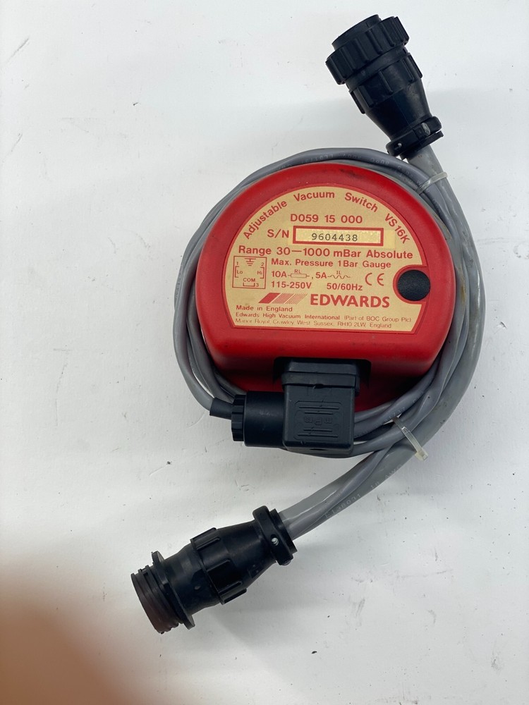 EDWARD D059 15  Adjustable Vacuum Switch VS16K W/ CABLE