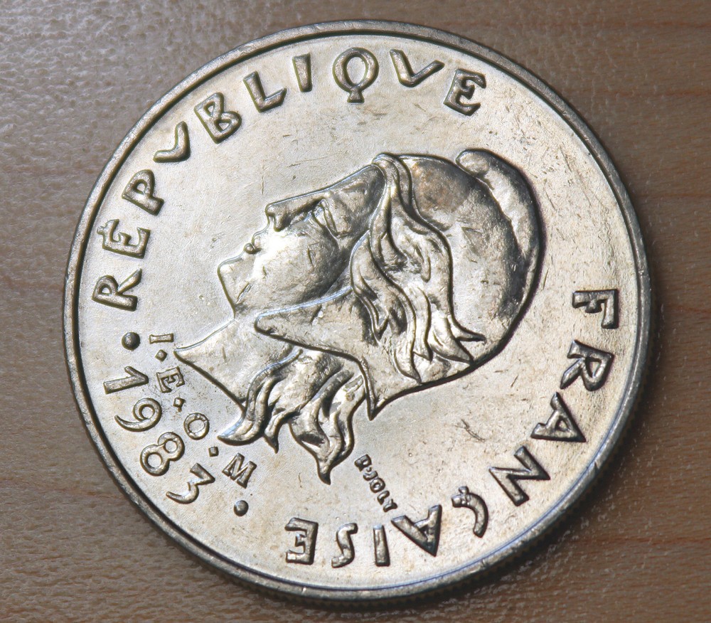 1983 French Polynesia 20 Francs