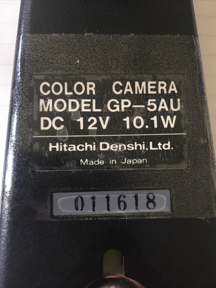 Hitachi Color Camera Model GP-5AU Handle