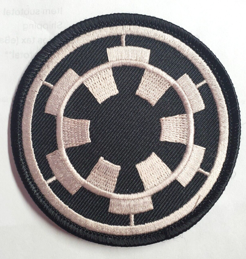 Star Wars Imperial Forces COG Logo 3" Uniform Patch- Light Silver