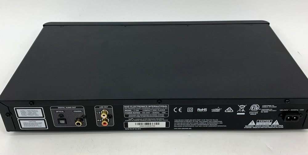 NAD Electronics C538 CD Player with Remote Controller - NIB TESTED!!!