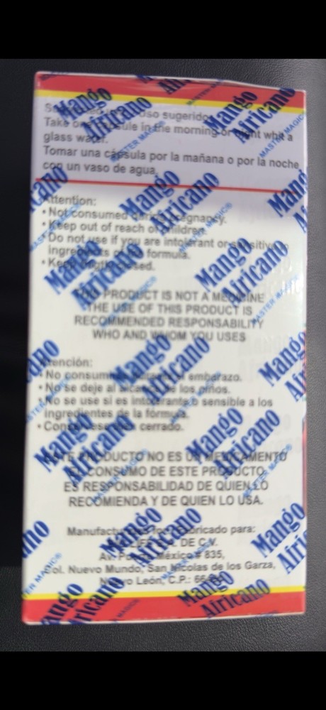 Mango Africano Master African Mango 30 Capsulas