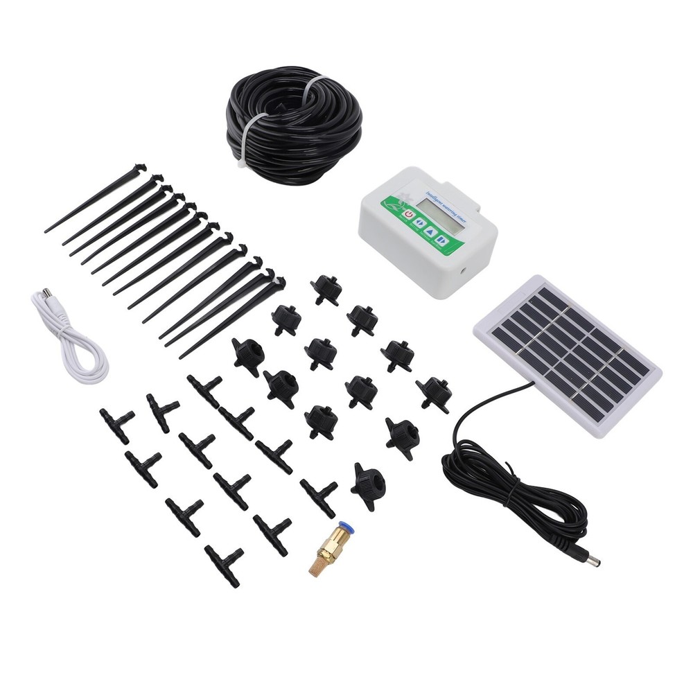 Intelligent Watering Timer Programmable Energy Saving with Solar Panel Automatic
