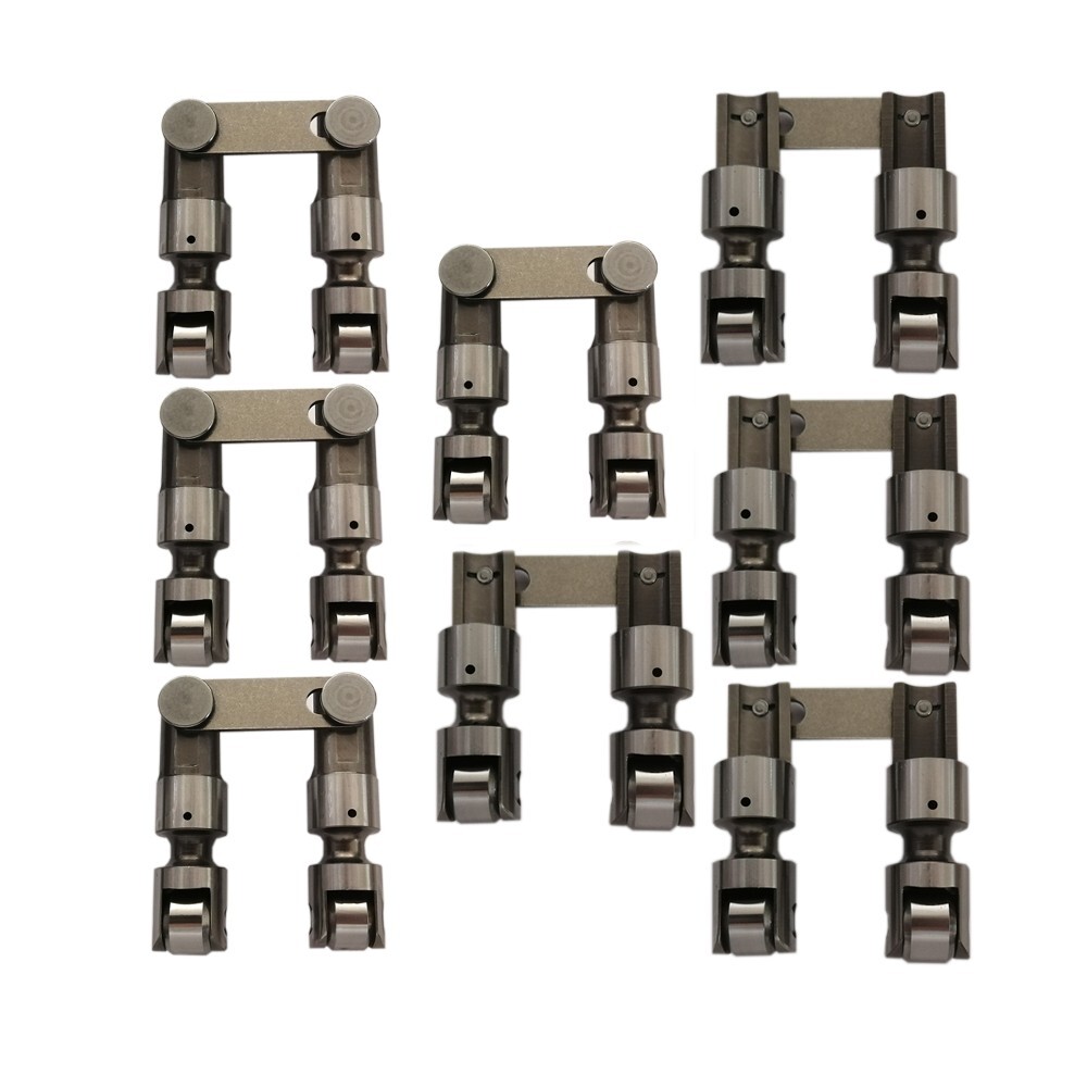 SBF FORD PRO RACING SOLID MECHANICAL ROLLER LIFTERS TAPPETS + VERTICAL LINK BAR