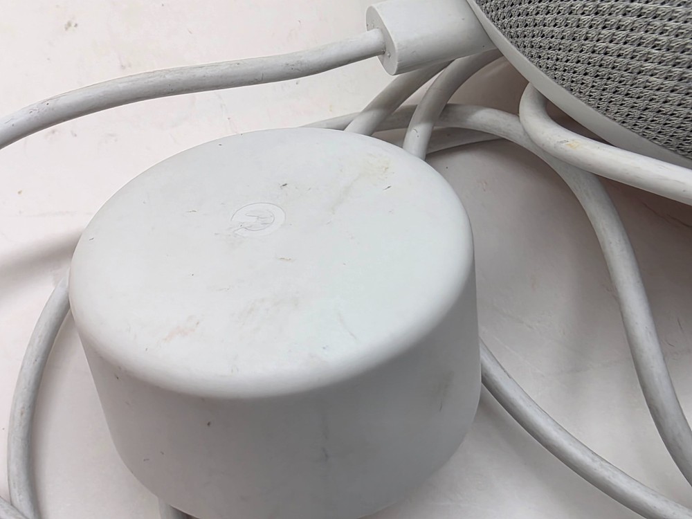 Google Home Mini HOA Smart Assistant Speaker Set Gray Top Orange Bottom